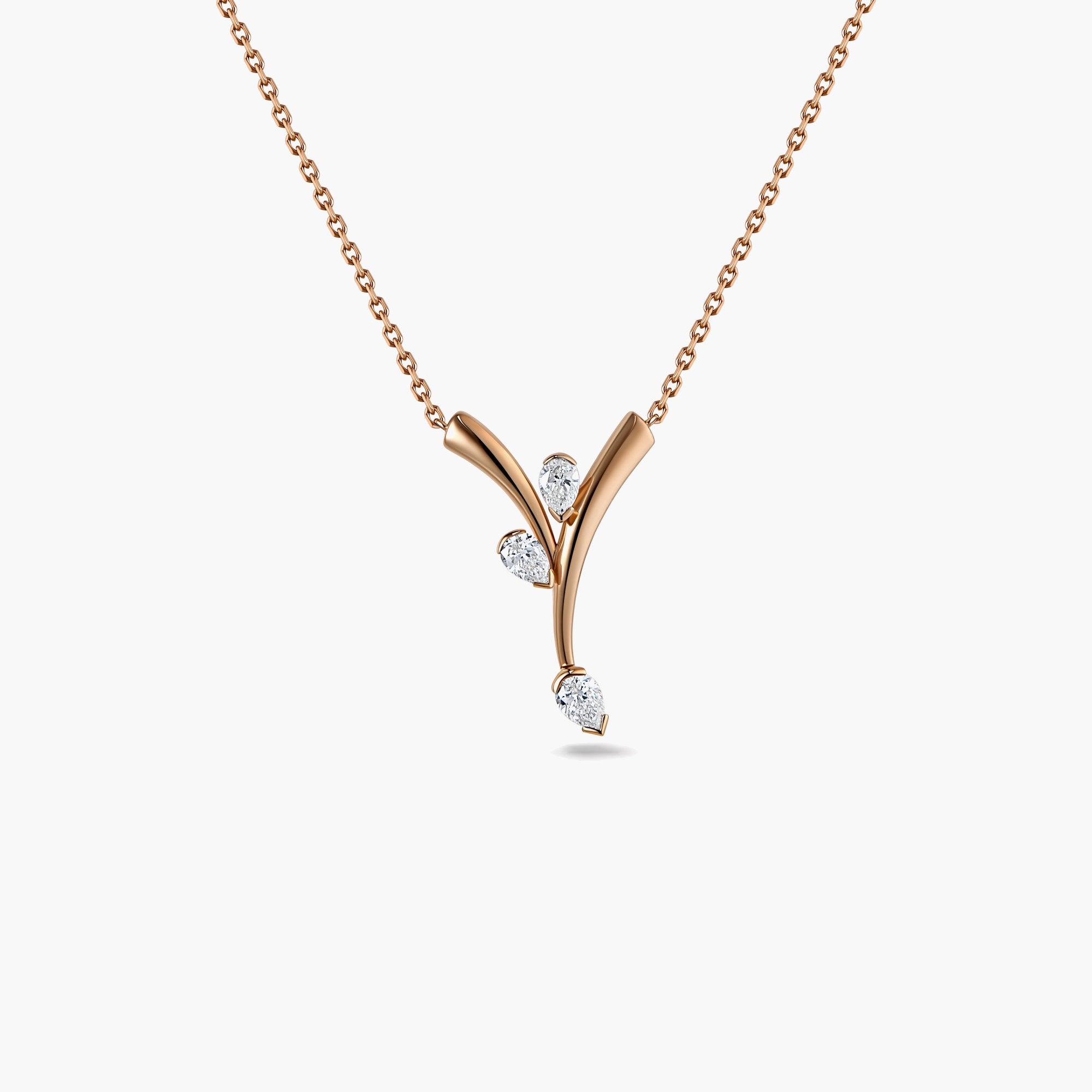 Intersect Pendant- in rose gold