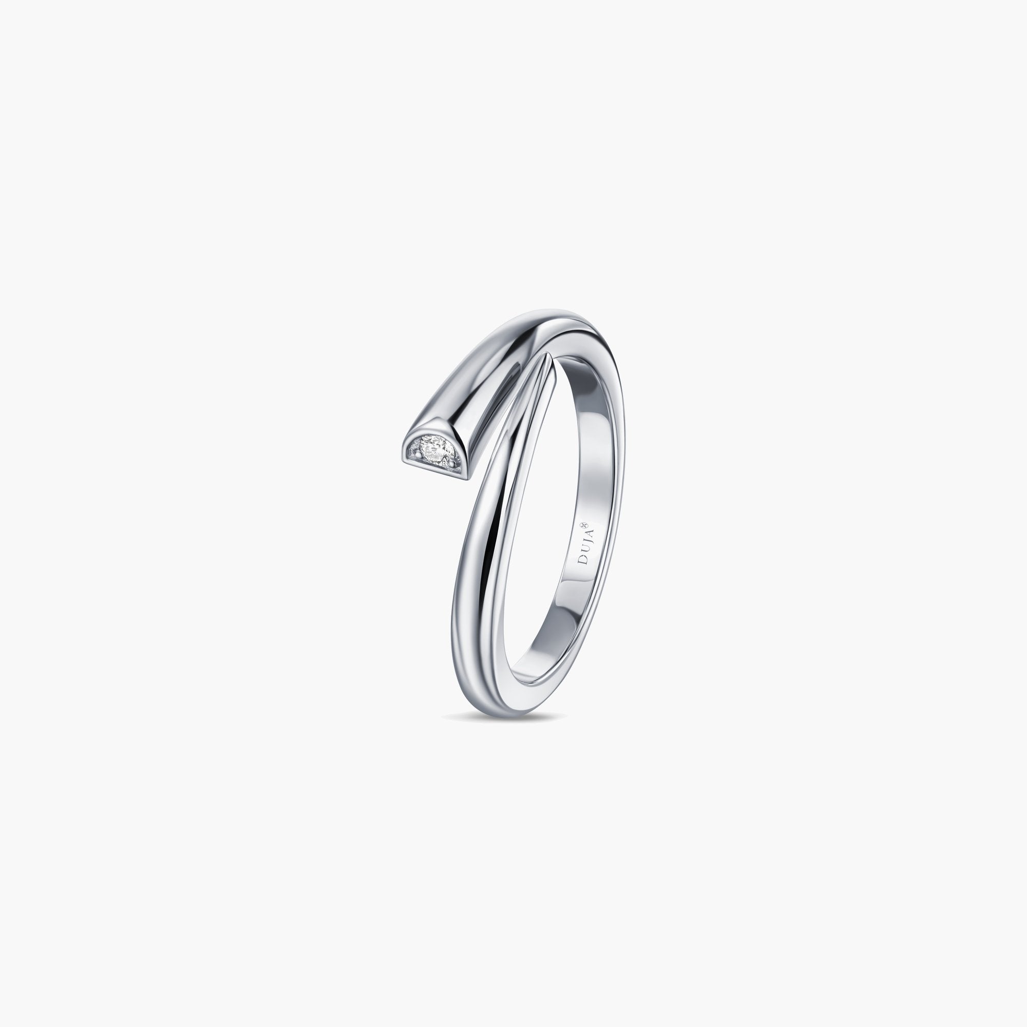 Intersect Ring- in white gold