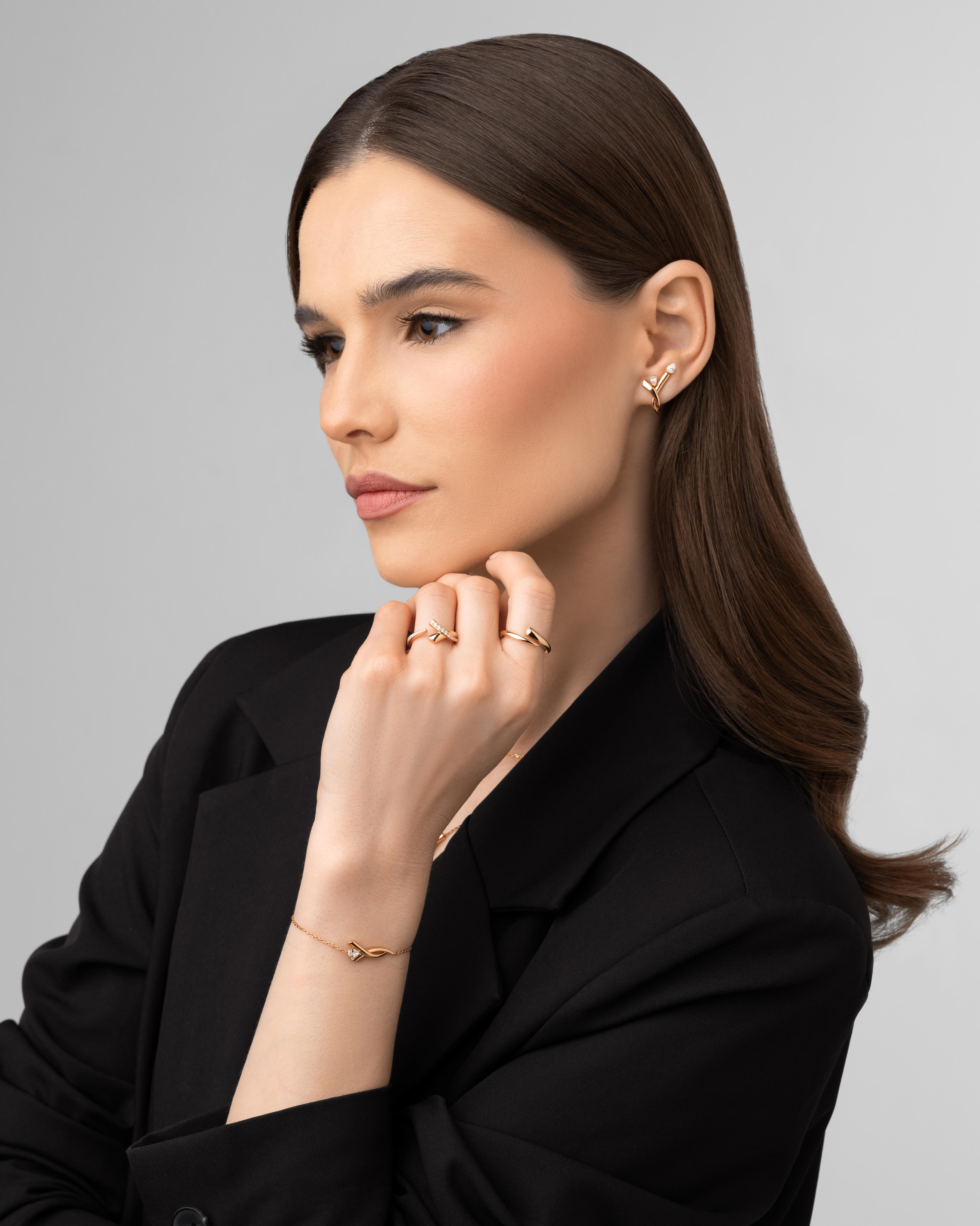 Intersect Bracelet- in rose gold