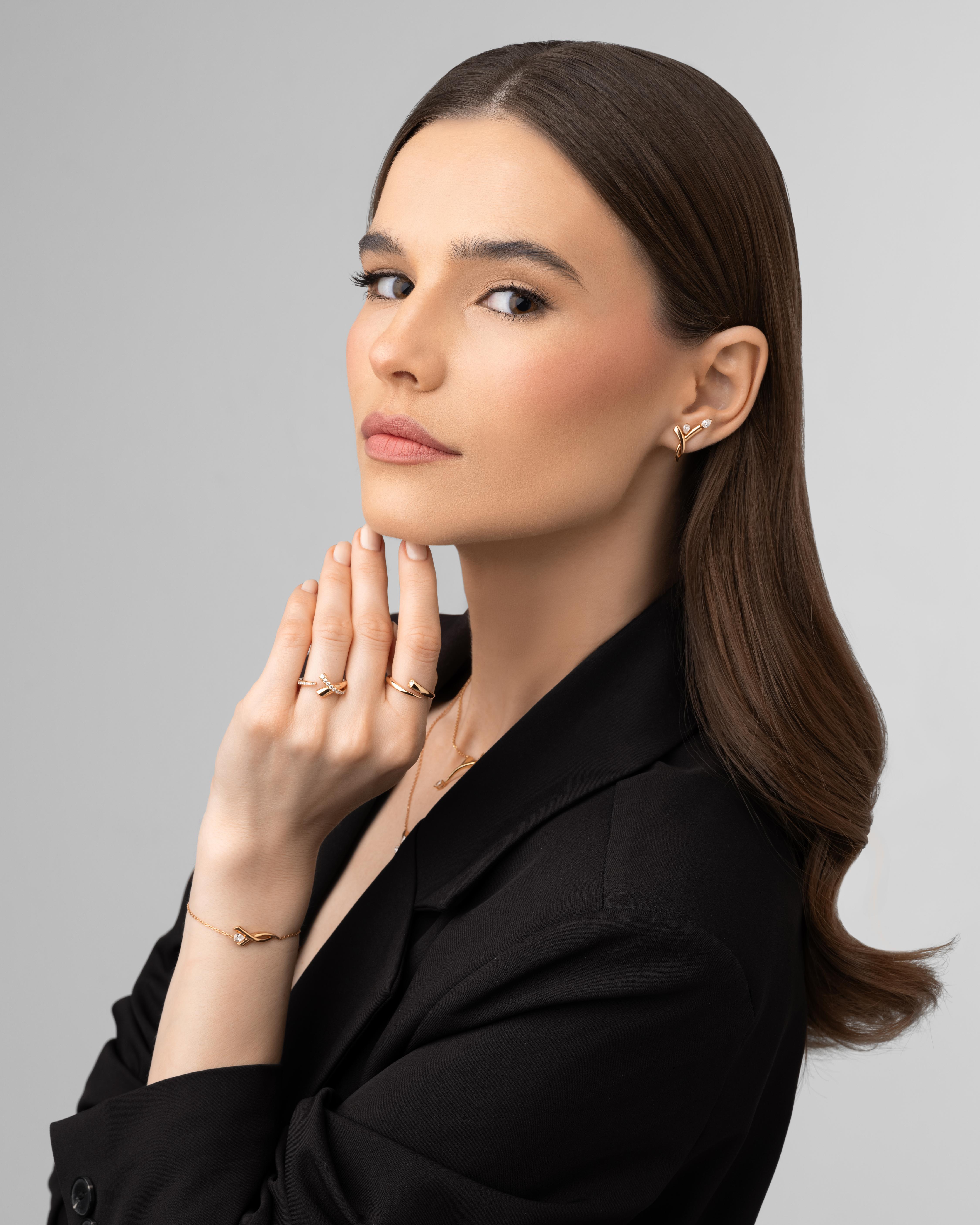 Intersect Ring- in rose gold